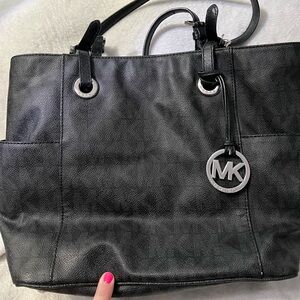 Black signature MK tote